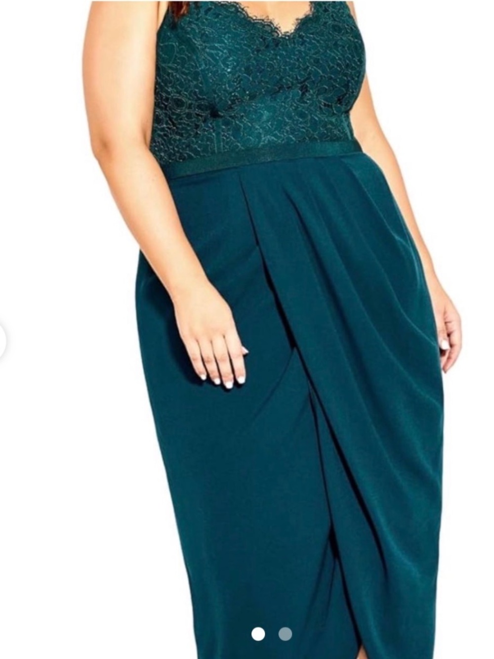 City chic lace tulip hem dress